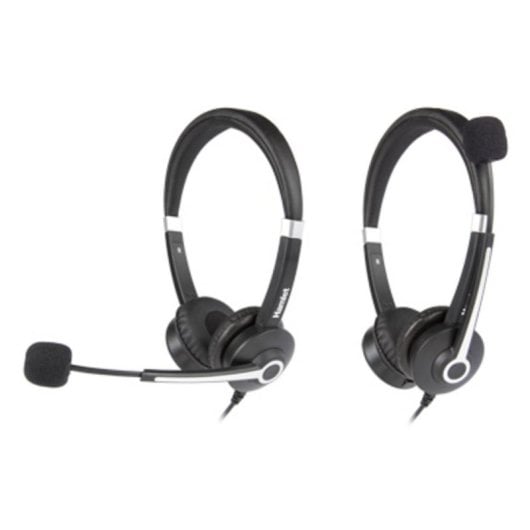 Auriculares Hamlet HHEADM-UJX con cable USB-C y jack 3,5 mm para llamadas y música negros