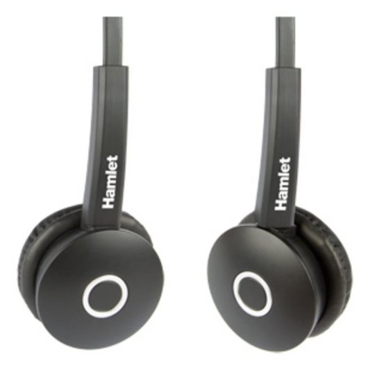 Auriculares Hamlet HHEADM-UJX con cable USB-C y jack 3,5 mm para llamadas y música negros