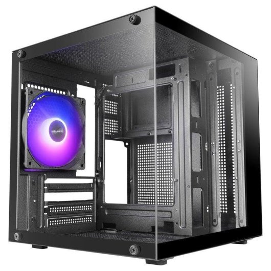 Boîtier PC Mars Gaming Mc-cube MicroATX Cristal Templé ARGB Noir