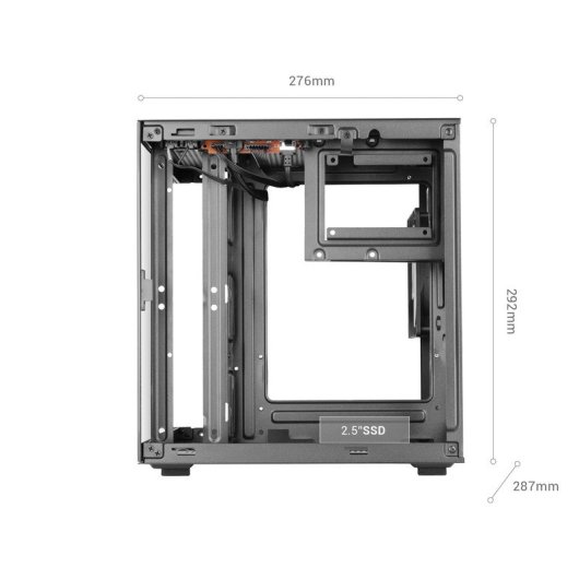 Mars Gaming Mc-cube Caja Pc Microatx Formato Cubo Cristal Templado Argb Negro