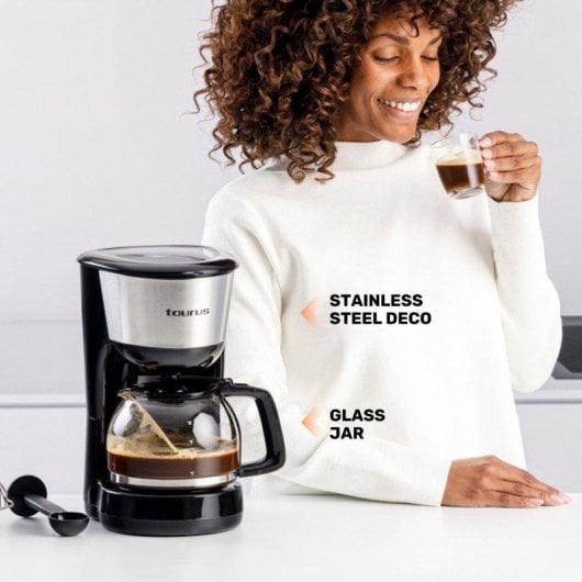 Cafetera de Goteo Taurus Verona 12 Tazas 1000W Pure Coffee Technology