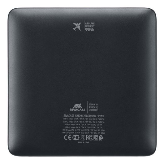 Powerbank Rivacase Turbo 25800 mAh Power Delivery 3.0 Quick Charge 3.0