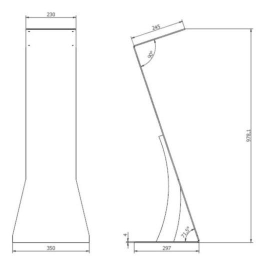 ITB ePAPER Soporte para Pantallas de Señalización Floor 32" VESA 200x200 Max 18,9Kg Blanco