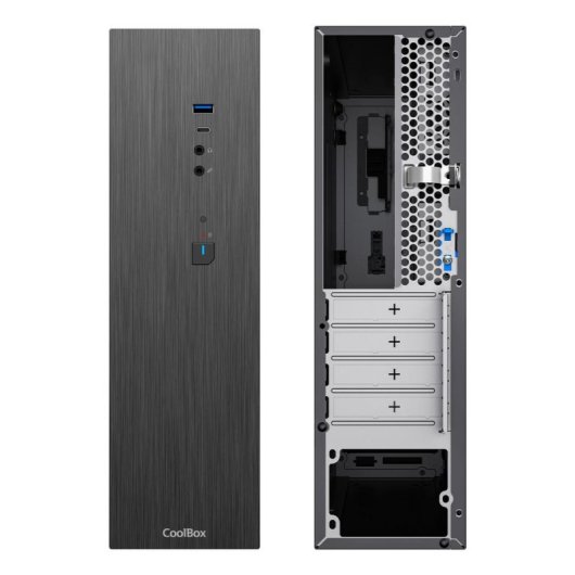 Carcasa Coolbox T370 Perfil bajo USB-C 3.2 Gen1 Fuente 300W 80+ Bronze