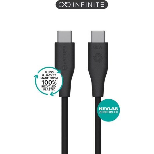 Câble USB-C eSTUFF ES604280-BULK 2 m USB 2.0 Charge Rapide Power Delivery