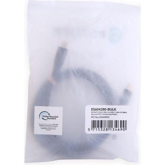 Câble USB-C eSTUFF ES604280-BULK 2 m USB 2.0 Charge Rapide Power Delivery