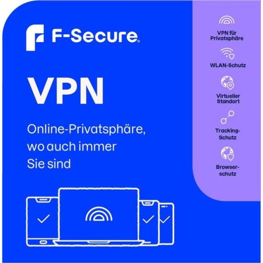 Software de seguridad F-Secure VPN 1 licencia 1 año descarga