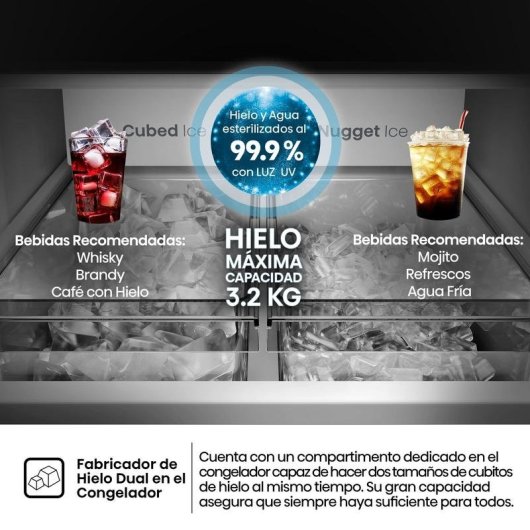 Frigorífico Americano Hisense RQ640P5SSD Total No Frost 179cm 640L D Inox WiFi