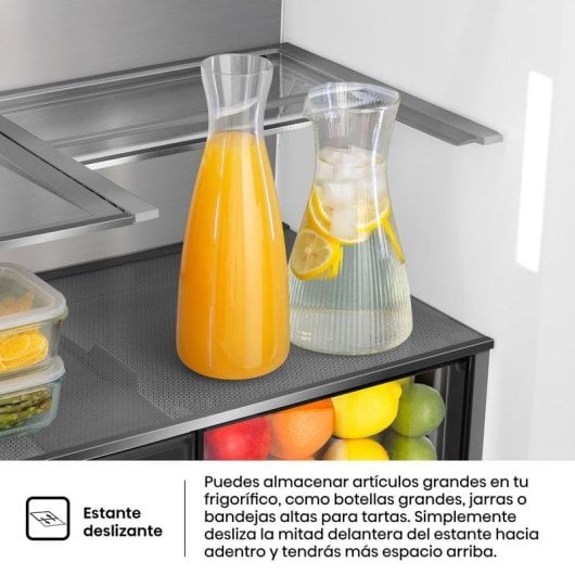 Frigorífico Americano Hisense RQ640P5SSD Total No Frost 179cm 640L D Inox WiFi