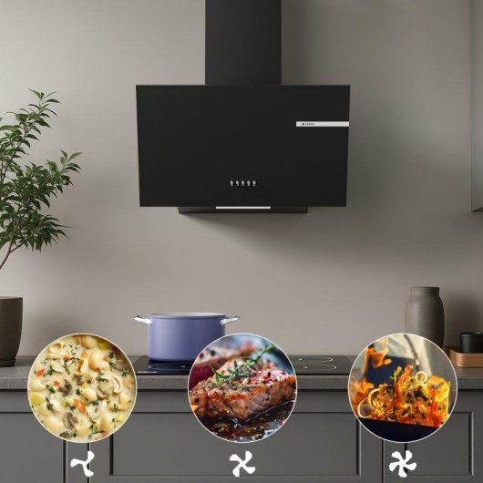 Campana extractora Ciarra AWB6765A Umluft 60cm 580m3/h Aktivkohlefilter