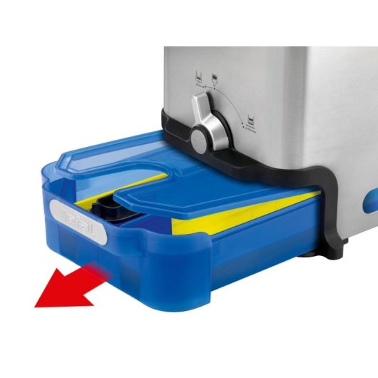 Freidora Tradicional Tefal Oleoclean Pro Inox & Design FR8040 3,5L 2300W con Filtro y Temporizador