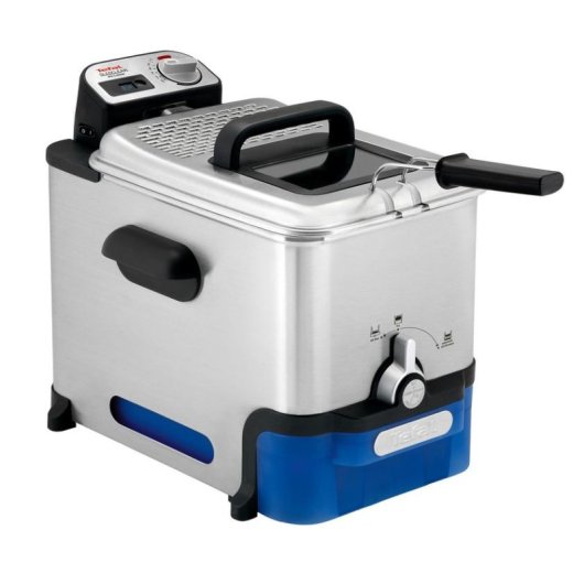 Freidora Tradicional Tefal Oleoclean Pro Inox & Design FR8040 3,5L 2300W con Filtro y Temporizador