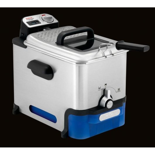 Freidora Tradicional Tefal Oleoclean Pro Inox & Design FR8040 3,5L 2300W con Filtro y Temporizador