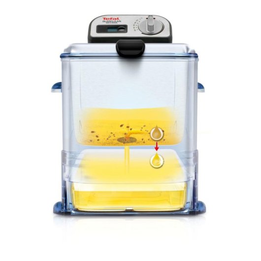Freidora Tradicional Tefal Oleoclean Pro Inox & Design FR8040 3,5L 2300W con Filtro y Temporizador