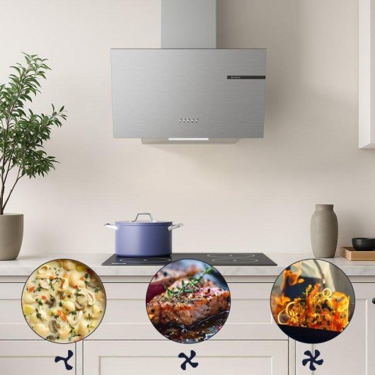 Campana extractora Ciarra AWS6765A Umluft 60cm 580m³/h Edelstahl