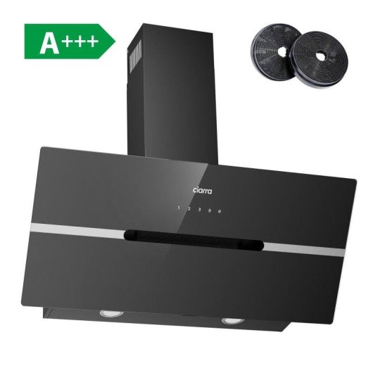 Dunstabzugshaube Ciarra AW9736FB Umluft 90cm 650m³/h Wi-Fi Touch