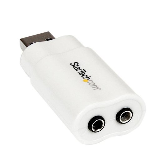 Adaptador de Audio USB Estéreo StarTech.com Blanco