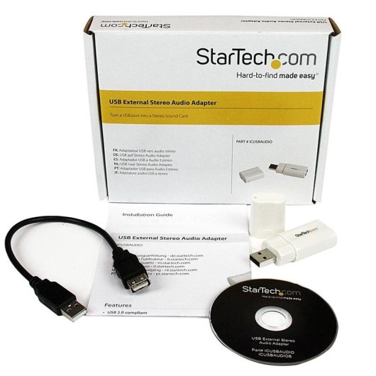 Adaptador de Audio USB Estéreo StarTech.com Blanco