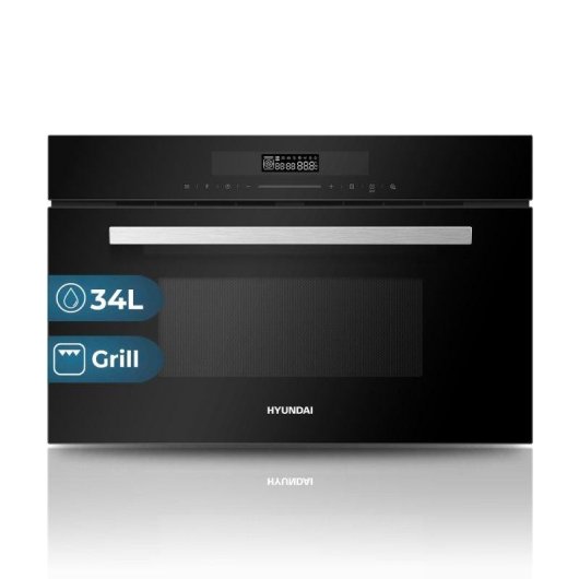 Microondas Hyundai HHMW3414DGB00 34 Litros 900W con Grill y Cocina Multifunción
