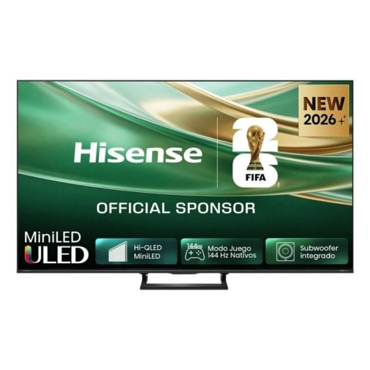 TV Hisense QLED 65E8S 65" 4K UltraHD 144Hz Smart TV HomeOS HDR10+ Dolby Vision Subwoofer