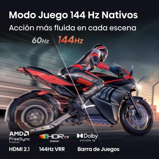 TV Hisense QLED 65E8S 65" 4K UltraHD 144Hz Smart TV HomeOS HDR10+ Dolby Vision Subwoofer