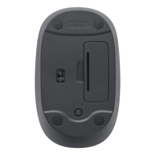 Ratón Logitech M196 Bluetooth 1000 DPI Ambidiestro Grafito Compacto