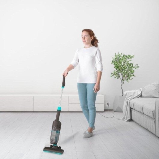 Aspiradora Escoba Black+Decker BXVMS601E 600W 18 Kpa Ultraligera 1,5kg Filtro HEPA Negra