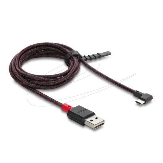 Cabo USB DeLOCK 81547 2 m USB A para USB C USB 2.0 Vermelho Preto