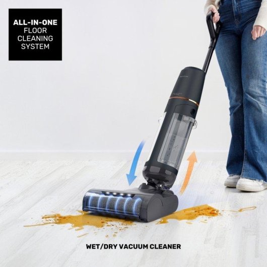 Aspiradora Fregona Taurus Homeland Unique Waterpro 200W 45 min Turbo Brush Base Autolimpieza