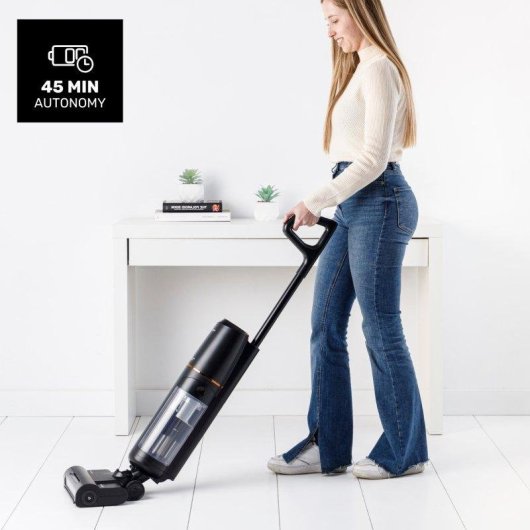 Aspiradora Fregona Taurus Homeland Unique Waterpro 200W 45 min Turbo Brush Base Autolimpieza