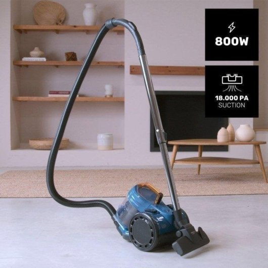 Aspirador sin Bolsa Taurus Homeland Cyclone 800W 18Kpa Filtrado Ciclónico HEPA 2L