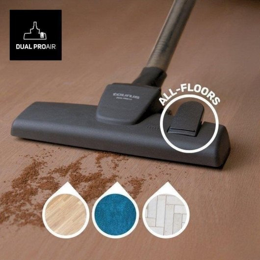 Aspirador sin Bolsa Taurus Homeland Cyclone 800W 18Kpa Filtrado Ciclónico HEPA 2L