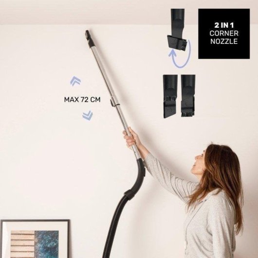 Aspirador sin Bolsa Taurus Homeland Cyclone 800W 18Kpa Filtrado Ciclónico HEPA 2L