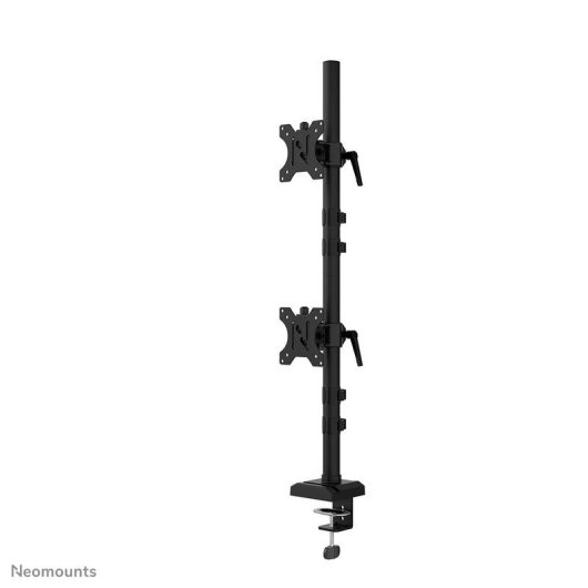 Neomounts DS60-600BL2V Supporto Doppio Monitor Scrivania 10 a 32" VESA 75x75 a 100x100 Max 9Kg