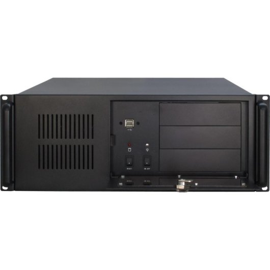 Serveur Inter-Tech IPC 4U-4088-S Rack Acier Noir ATX Micro ATX Mini-ITX 4U