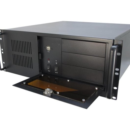 Serveur Inter-Tech IPC 4U-4088-S Rack Acier Noir ATX Micro ATX Mini-ITX 4U
