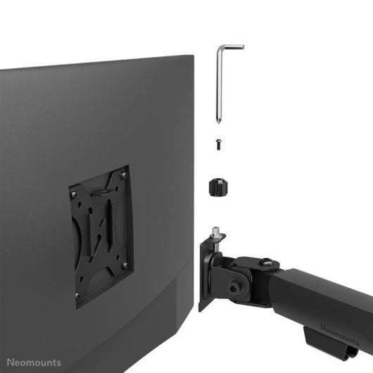 Neomounts DS45-600BL2 Supporto Monitor Doppio Scrivania 10 a 32" VESA 75x75 a 100x100 Max 6Kg