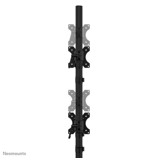 Neomounts DS45-600BL2V Supporto Doppio Monitor Scrivania 10 a 32" VESA 75x75 a 100x100 Max 9Kg