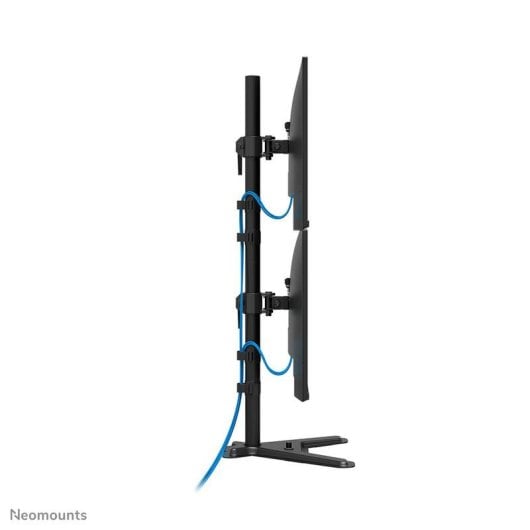 Neomounts DS45-600BL2V Supporto Doppio Monitor Scrivania 10 a 32" VESA 75x75 a 100x100 Max 9Kg