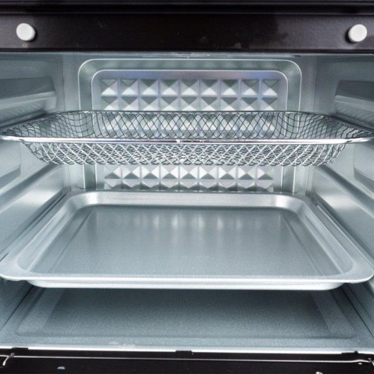 Kompakter Dam Electronics 18L 1800W AirFryer Tischofen mit Doppelrost und Sichtfenster