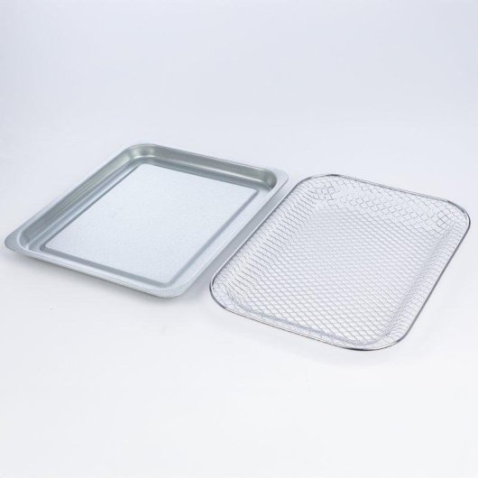 Kompakter Dam Electronics 18L 1800W AirFryer Tischofen mit Doppelrost und Sichtfenster