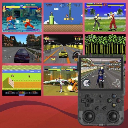 Dam Electronics RG353VS Console Portable Retro RK3566 Quad-Core 128GB Linux Noir
