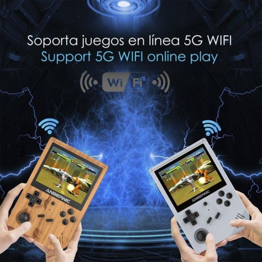 Dam Electronics RG351V Console Retro Portable Quad-Core 1.5GHz 128GB Noir