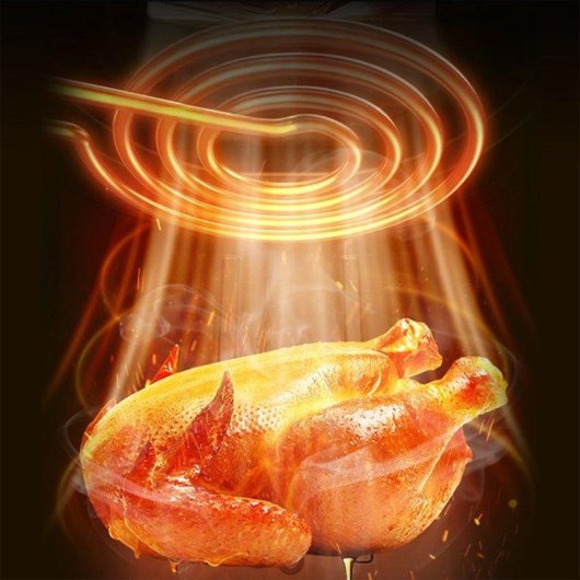 Kompakter Dam Electronics Standbackofen 16L 2500W Touch-Display AirFryer Schwarz