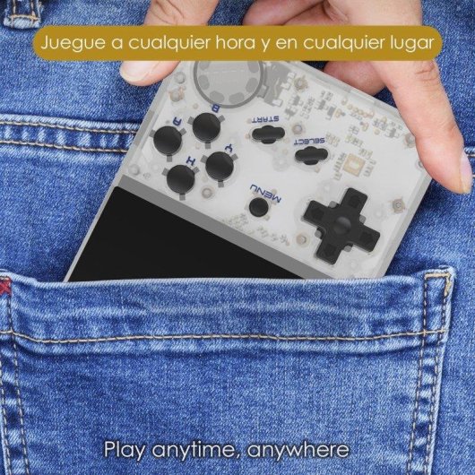 Dam Electronics RG35XX Console Retro Portable Quad Core 384 MHz 64GB Linux Noir