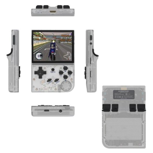 Dam Electronics RG35XX Console Retro Portable Quad Core 384 MHz 64GB Linux Noir