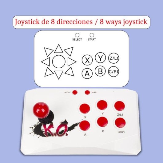 Dam Electronics Pandora Twince Retro Emulateur Arcade HDMI Sans Fil Noir