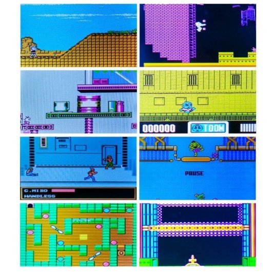 Dam Electronics Consola Arcade GC18 Retro Mini 256 Jeux Écran LCD 2.8" Noir