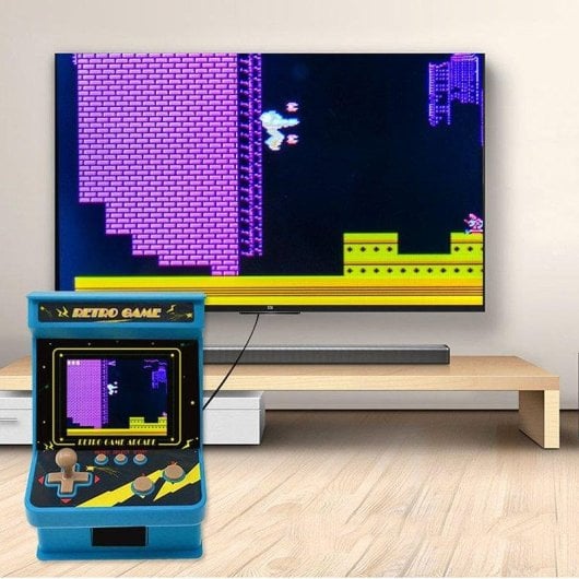Dam Electronics Consola Arcade GC18 Retro Mini 256 Jeux Écran LCD 2.8" Noir