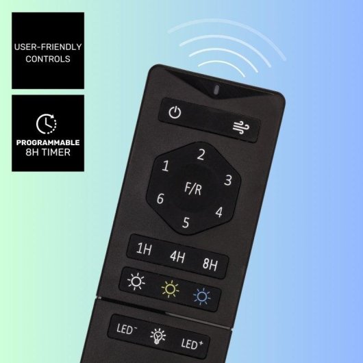 Ventilador de techo Taurus Fresko Invisible 40W ultrasilencioso con luz LED